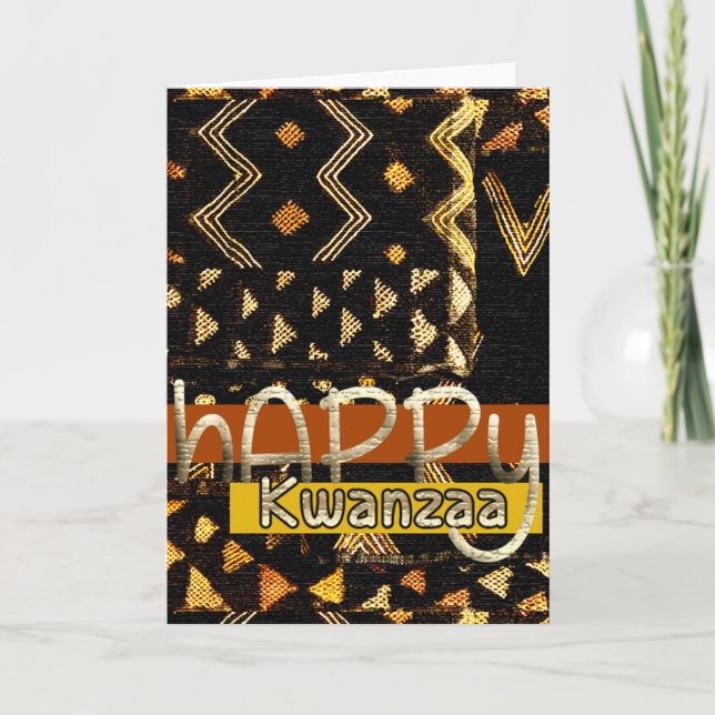 Happy Kwanzaa Holiday Card (Front)