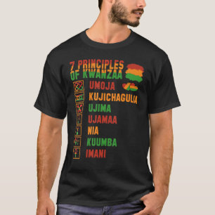 happy kwanzaa kids 7 principles of kwanzaa dec 26 T-Shirt