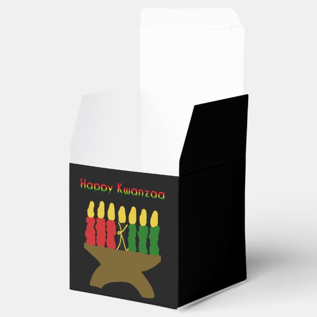 Happy Kwanzaa Kinara Favor Box (Opened)