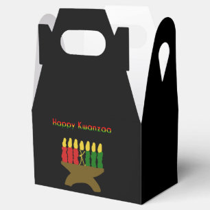 Happy Kwanzaa Kinara Favor Box