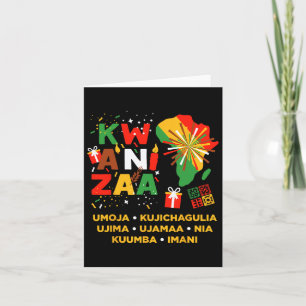 Happy Kwanzaa Kinara Seven Candles Principles Of K Card