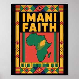 Happy Kwanzaa Kinara-seven Candles Principles Of K Poster