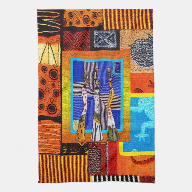 Happy  Kwanzaa  Kitchen Towel (Vertical)