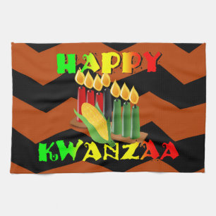 HAPPY KWANZAA KITCHEN TOWEL