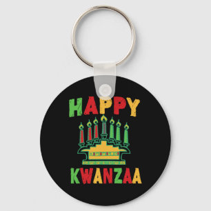 Happy Kwanzaa Kwanzaa Candles Kinara Pan African H Keychain