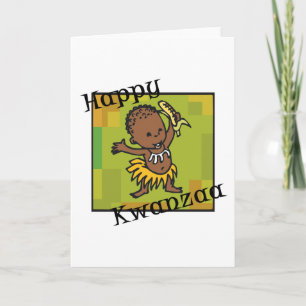 Happy Kwanzaa little Boy Holiday Card