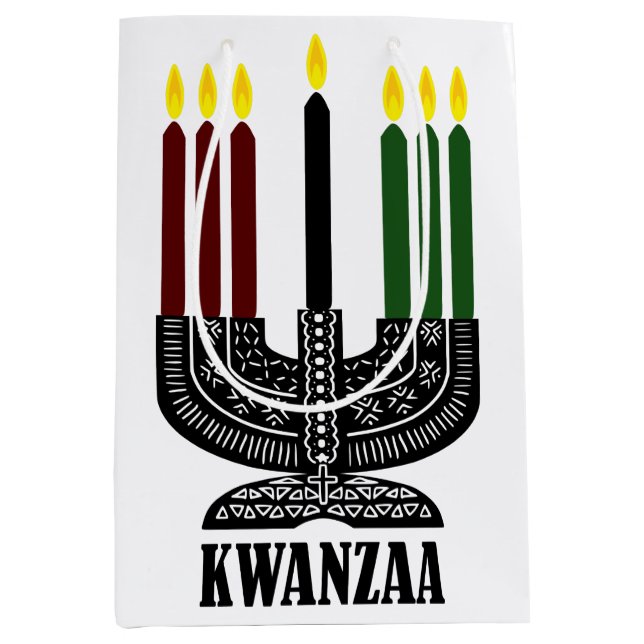 Happy Kwanzaa Medium Gift Bag (Front)