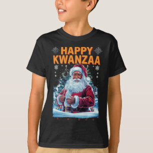 Happy Kwanzaa Merry Christmas African American Hoi T-Shirt