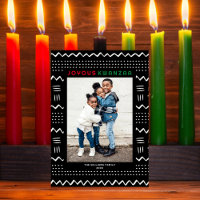 Happy Kwanzaa Modern Mudcloth Pattern Photo