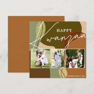 Happy Kwanzaa Photo 3 Collage Carte de vacances