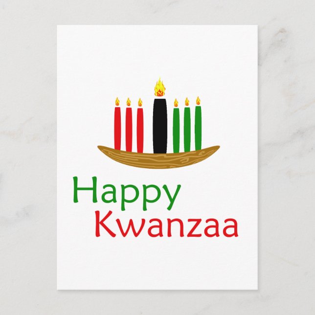 Happy Kwanzaa Postcard (Front)