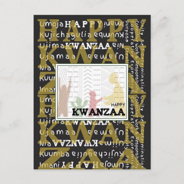Happy Kwanzaa Postcard (Front)