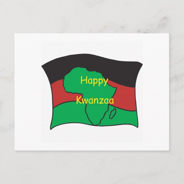 Happy Kwanzaa Postcard (Front)