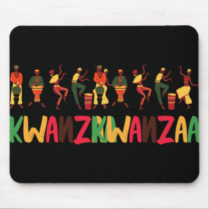 Happy Kwanzaa Proud African American Holiday Herit Mouse Pad