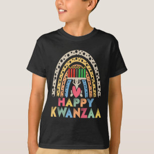 Happy Kwanzaa Rainbow African American Harvest Fes T-Shirt