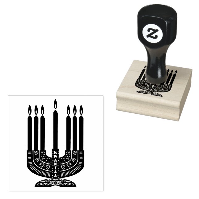 Happy Kwanzaa Rubber Stamp (Stamped)