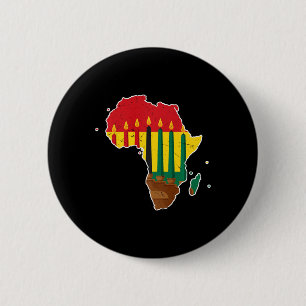 Happy Kwanzaa Seven Principles Kinara Candles Afri 2 Inch Round Button