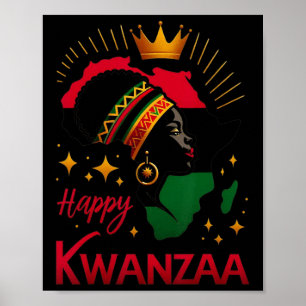 Happy Kwanzaa Seven Principles Of Kwanzaa Women 3 Poster