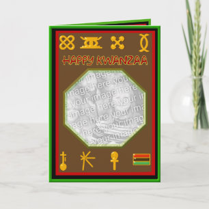 Happy Kwanzaa symbols  Holiday Card