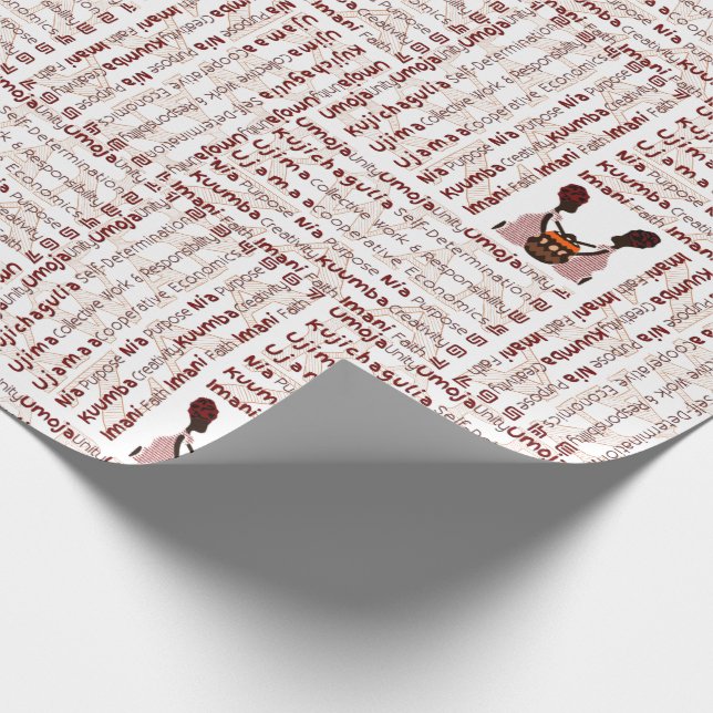 Happy Kwanzaa Wrapping Paper (Corner)