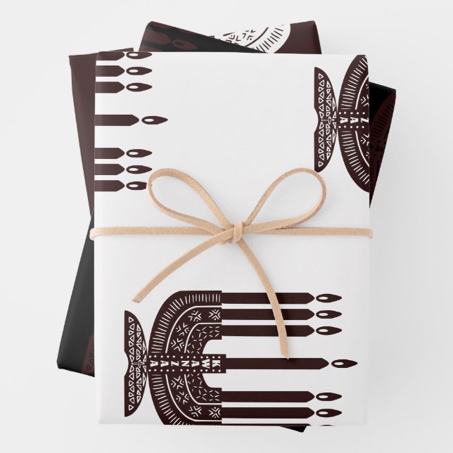 Happy Kwanzaa Wrapping Paper Sheet (In situ)