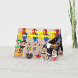 Happy Lab Birthday Card
