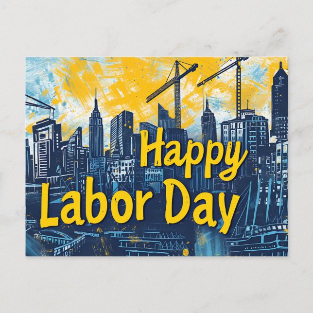 Happy Labor Day Postcard (Front)