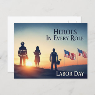 Happy Labor Day  Postcard