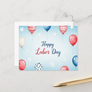  Happy Labor Day Postcard