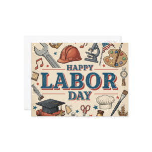 Happy Labor Day Postcard