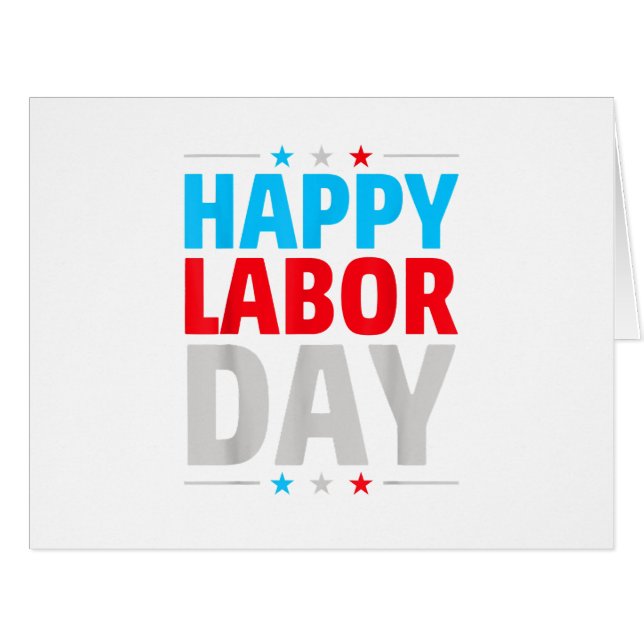 Happy Labour Day! (Front Horizontal)