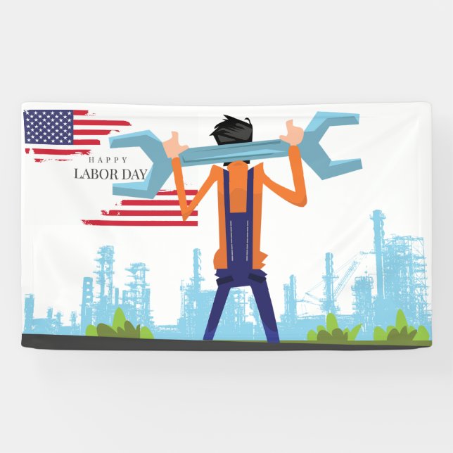 Happy Labour Day Banner (Horizontal)
