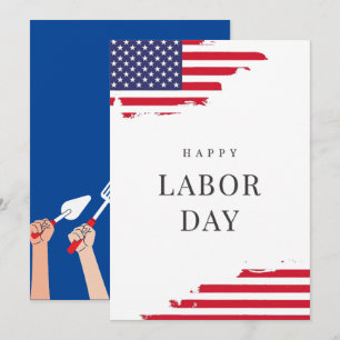 Happy Labour Day celebration Thank You Card