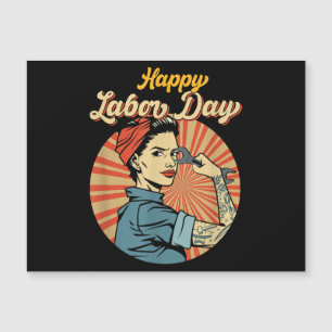 Happy Labour Day Girl Strong Worker Movement Emplo