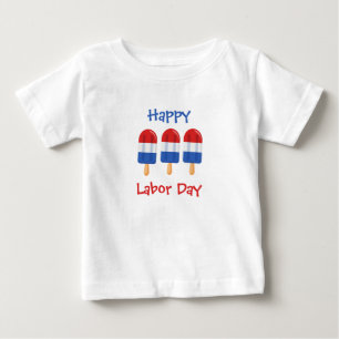 Happy Labour Day ice pops toddler  T shirt