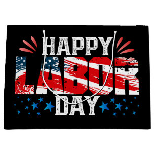 Happy Labour Day Large Gift Bag