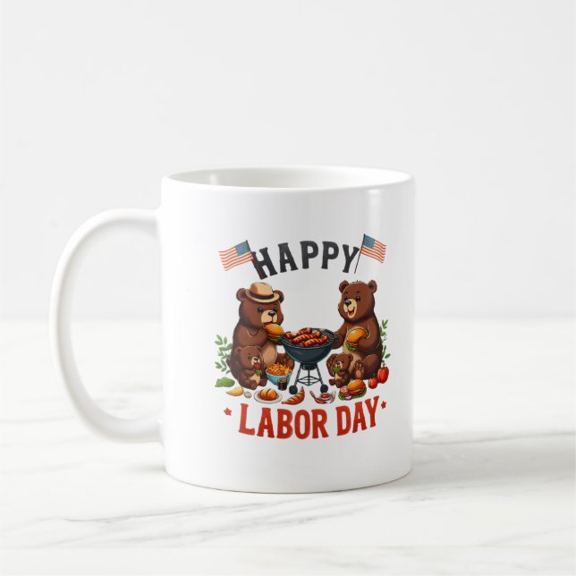 Happy Labour Day Mug Cups (Left)