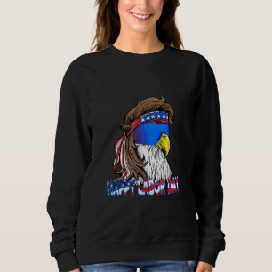 Happy Labour Day Mullet Eagle Happy Labour Day Ame Sweatshirt