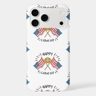 Happy Labour Day Patriotic American Flag Construct