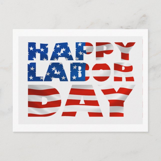 Happy Labour Day Postcard (Front)