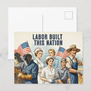Happy Labour Day Postcard