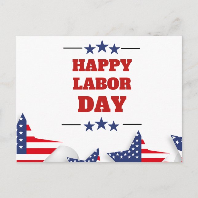 Happy Labour Day  Postcard (Front)