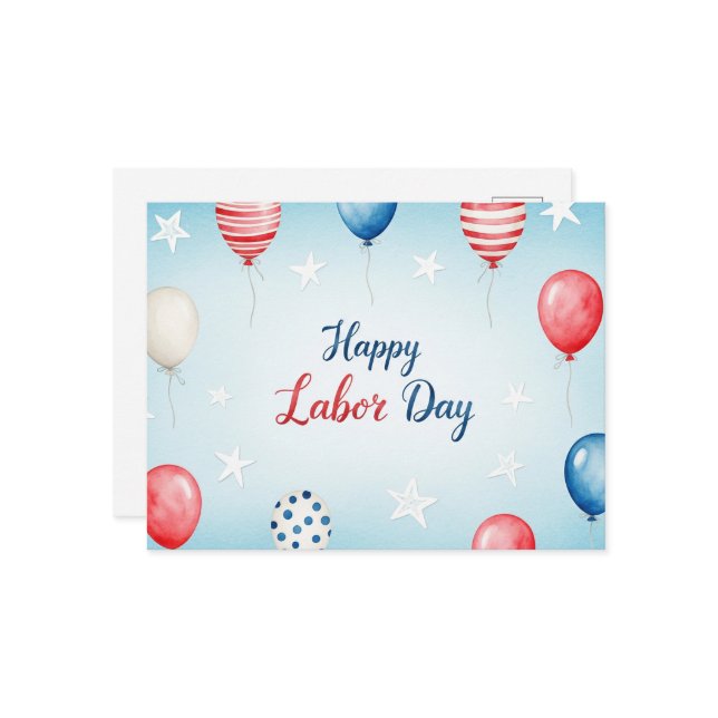  Happy Labour Day Postcard (Front/Back In Situ)