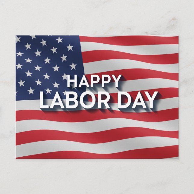  Happy Labour Day Postcard (Front)
