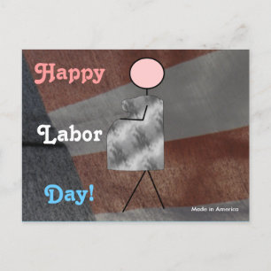 Happy Labour Day Postcard
