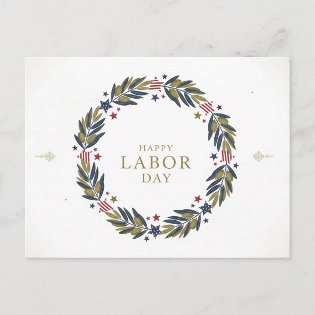  Happy Labour Day Postcard (Front)