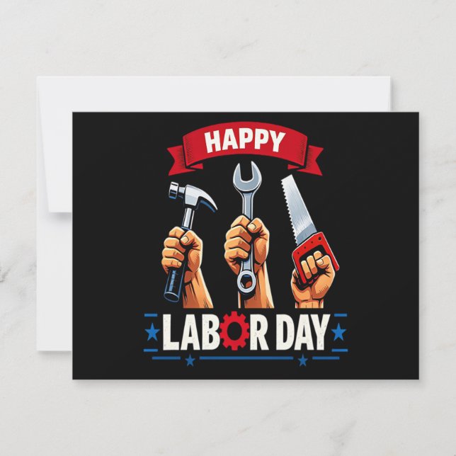 Happy Labour-day Save The Date (Front)