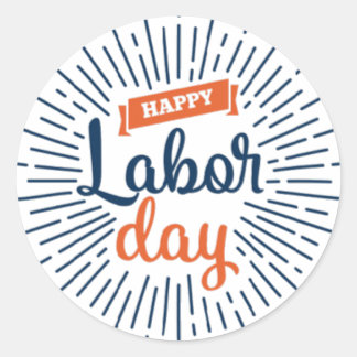 Happy Labour Day works Stickers & Labels