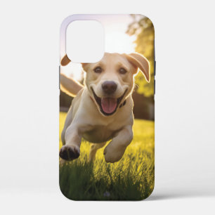 Happy Labrador Puppy Running  iPhone 12 Mini Case