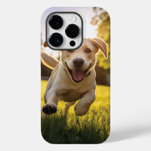 Happy Labrador Puppy Running Case-Mate iPhone 14 Pro Case